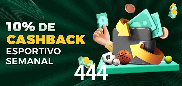 10% de bônus de cashback na 444